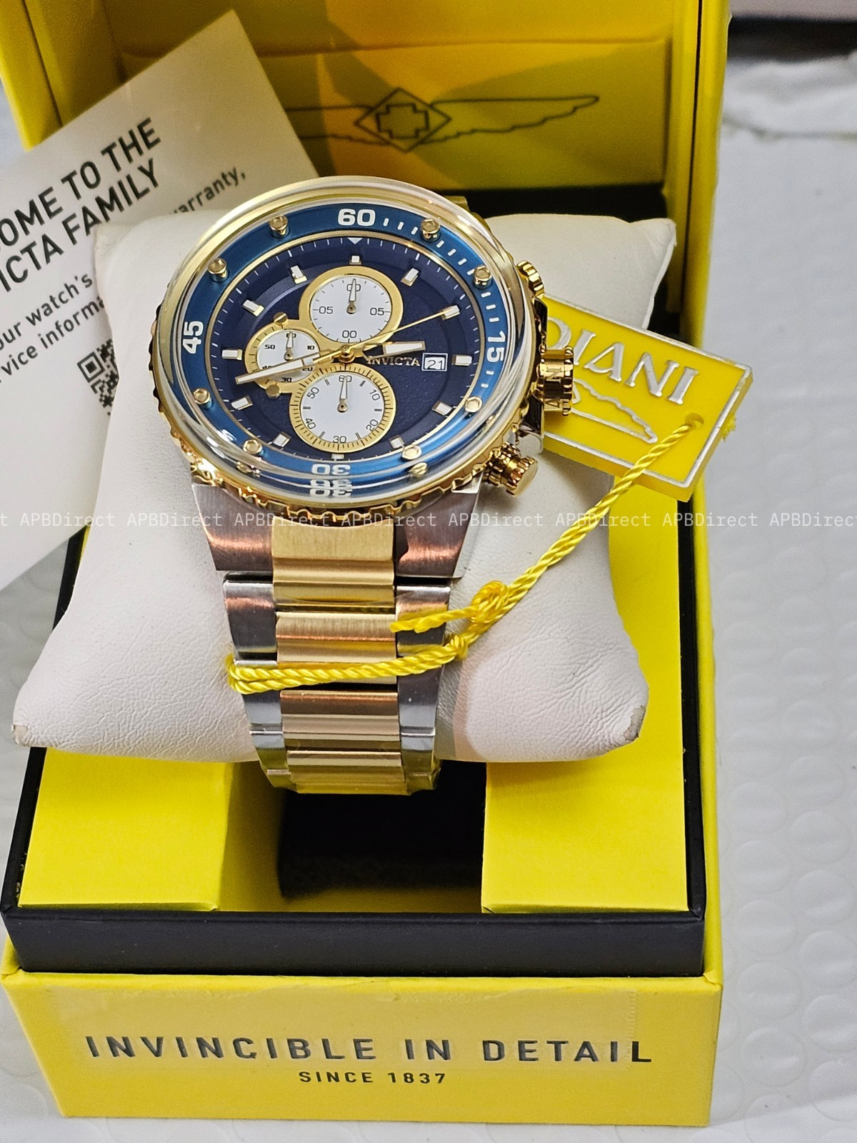 Invicta – Pro Diver – Very Thick Flame-Fusion Crystal Chronograph – mens watch