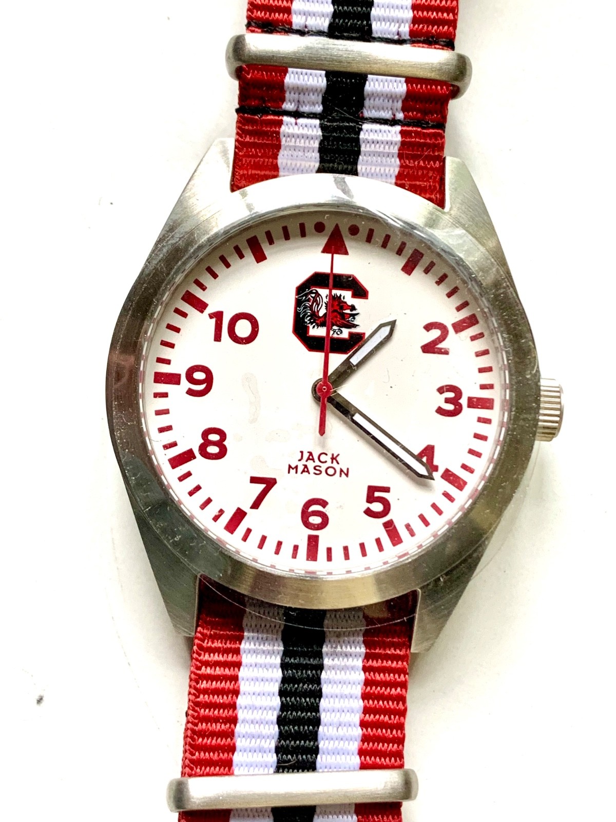 Jack Mason Mens 40mm Watch & Nylon Strap ~ Colleges TX, TCU, Ole Miss & Others