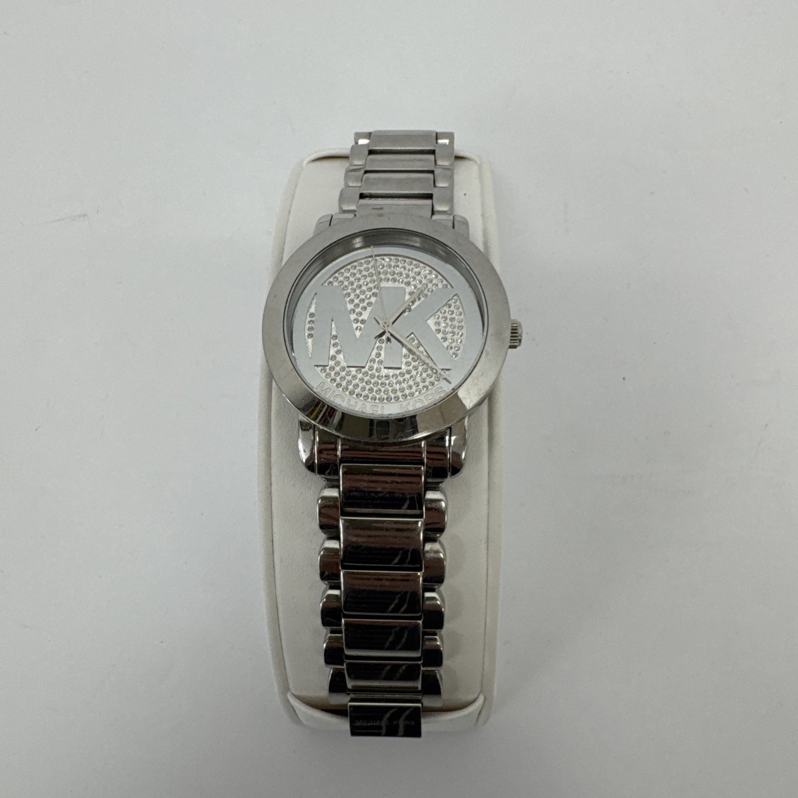Michael Kors MK3461 Runway Silver Pave Dial Stainless Steel Women’s Watch.