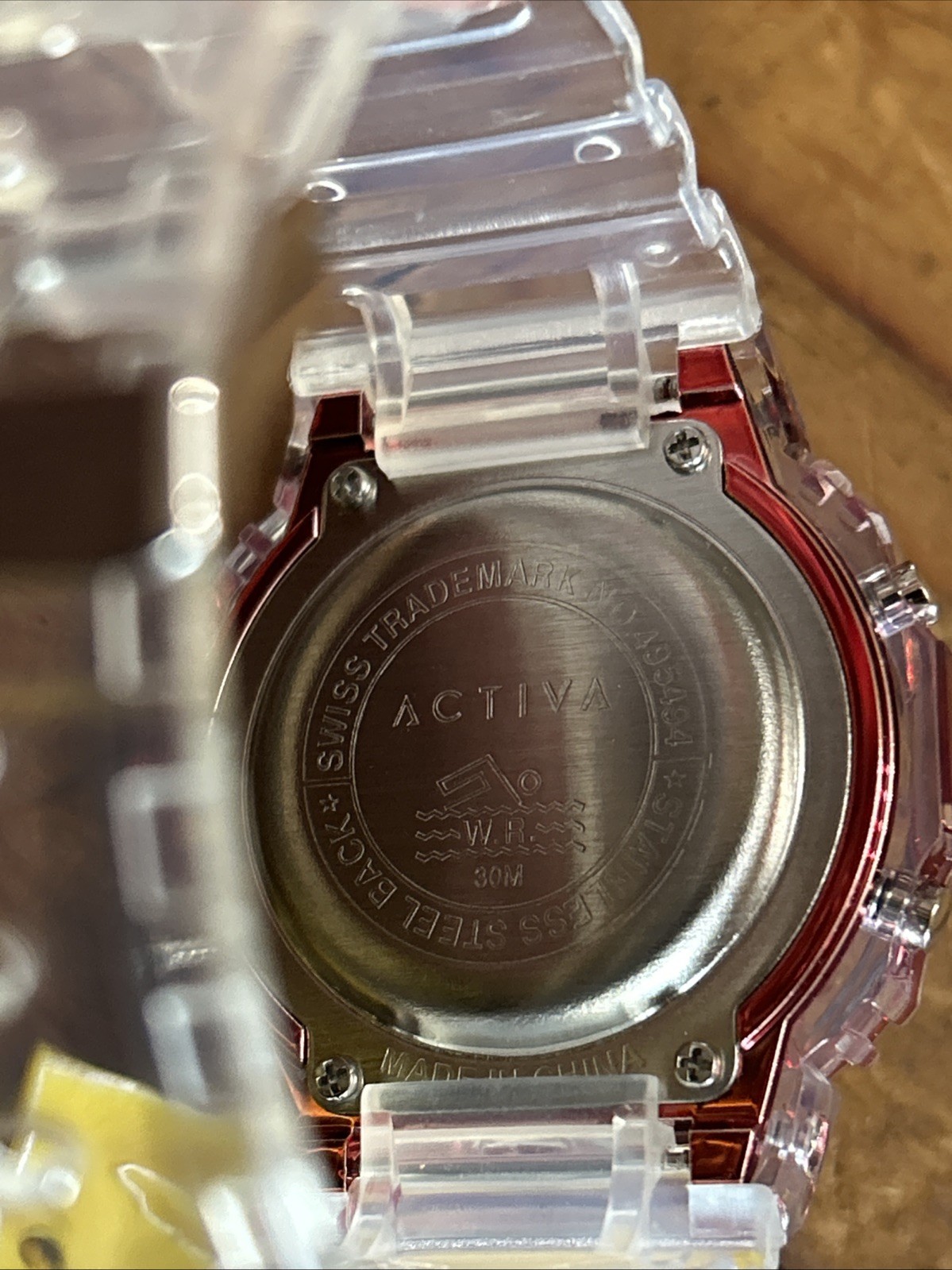 Activa X Invicta Men’s Digital Watch Clear Red, ACW424-009 44.4mm