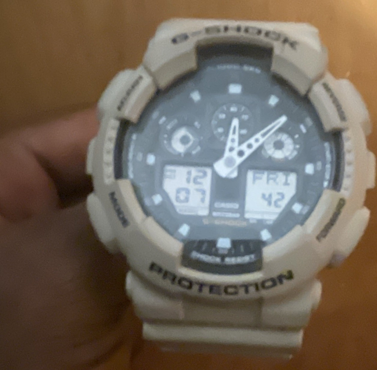 G-SHOCK Analog-Digital Quartz Sport Watch, 200m, White Resin, 55mm