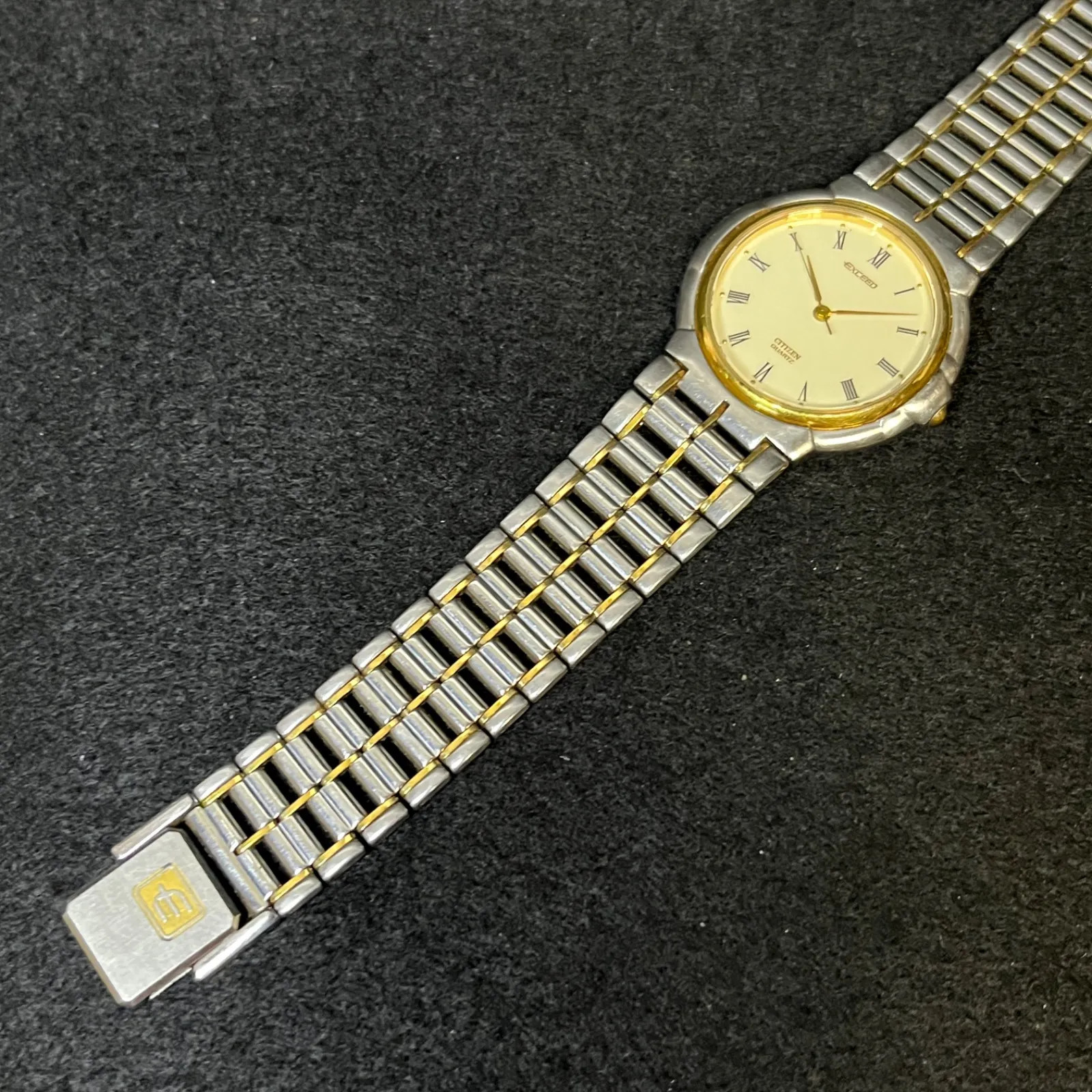 [Working Condition] CITIZEN EXCEED Gold Quartz Watch 2730-274032 – Battery Repla