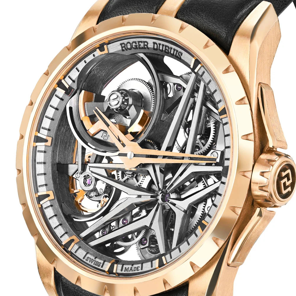 Roger Dubuis Excalibur Monobalancier Watch 42MM Skeleton Index Hour Markers …