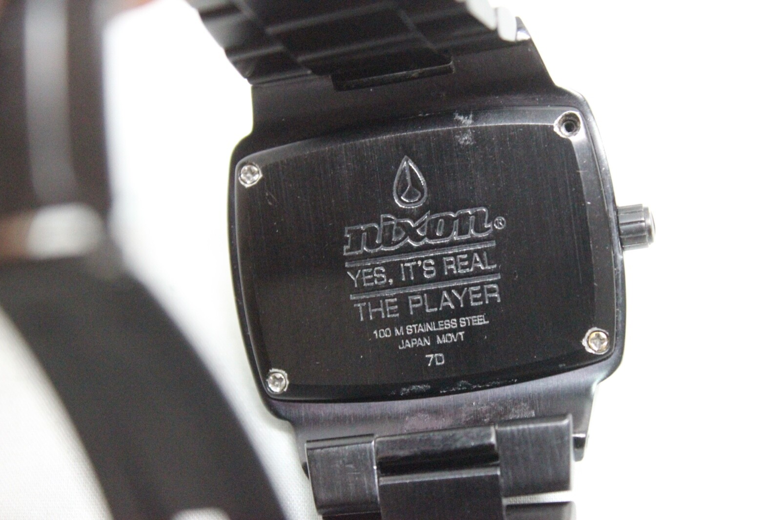 Nixon Yes Its Real The Player Men 7D 100m Steel Barrel Analog Quartz Watch