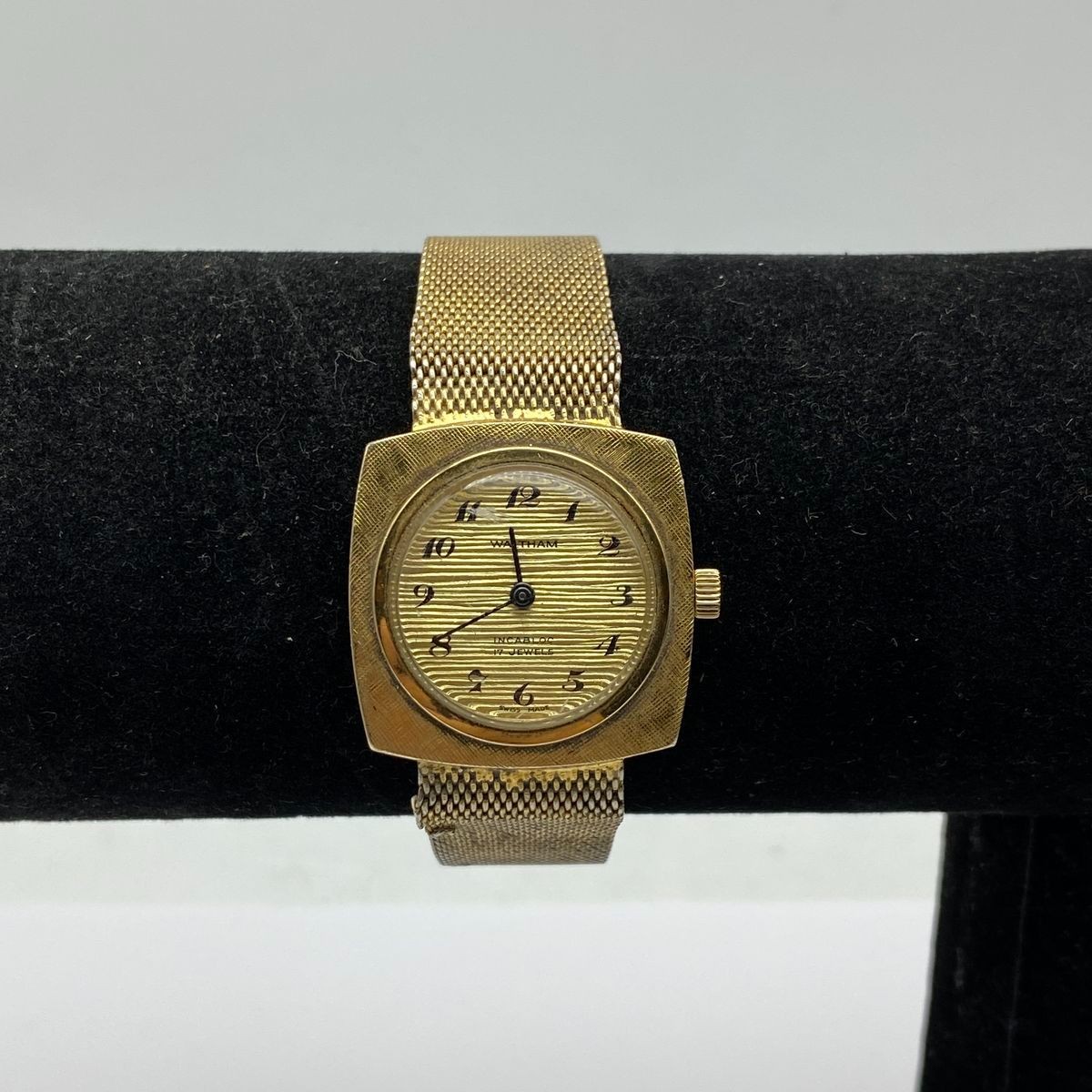 Waltham 27mm 10k Gold Manual Wind Vintage Ladies Watch