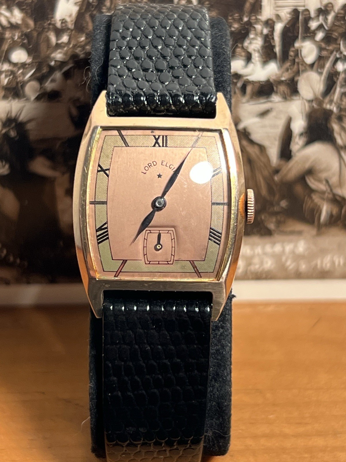 Rare Lord Elgin Rose Gold Men’s Dress Watch 14k Gold Filled Watch 21 Jewels