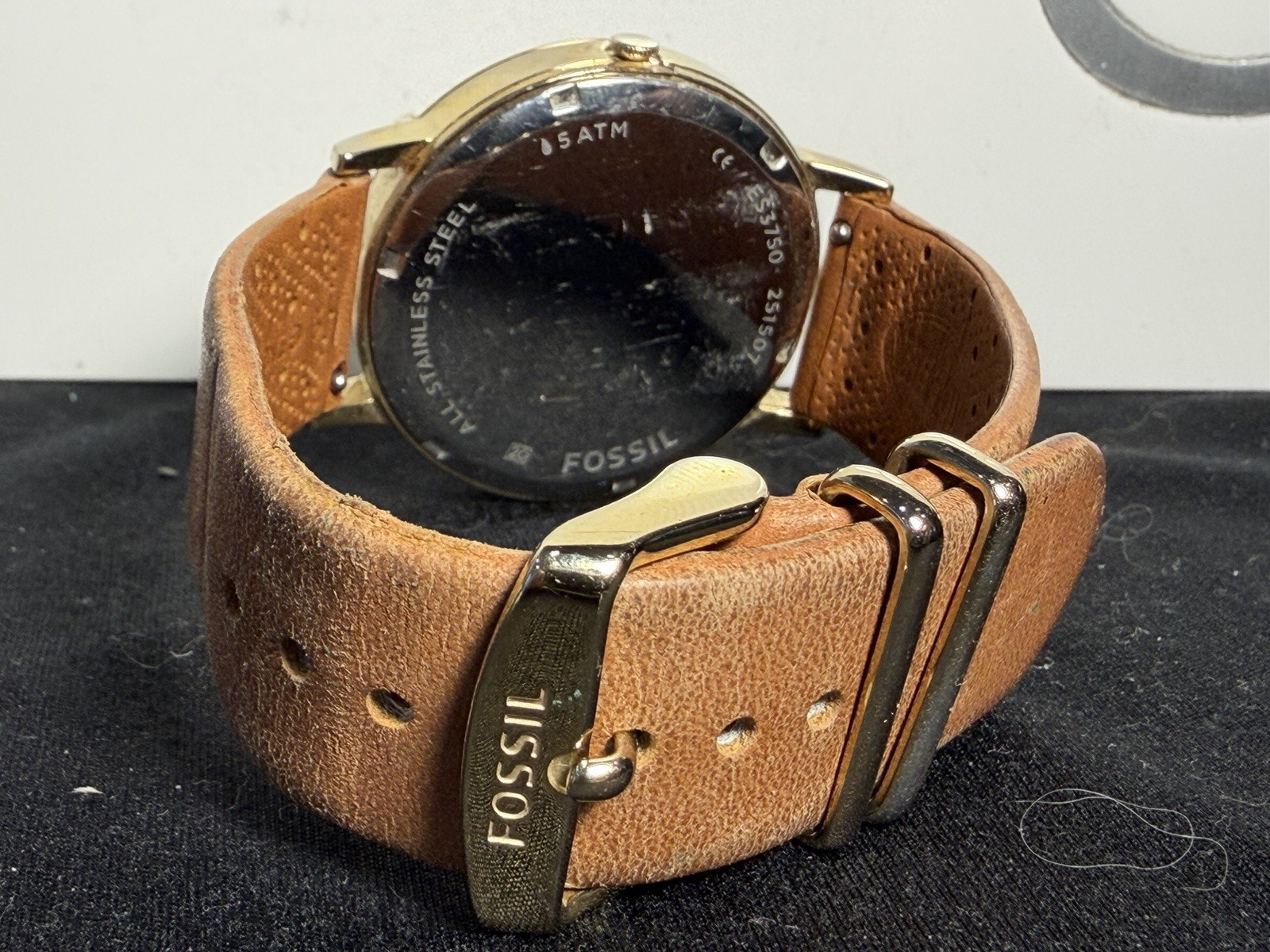 Fossil ES3750 Analog Watch Brown Leather