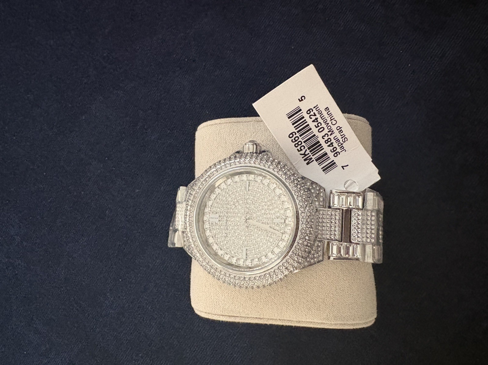 MICHAEL KORS MK5869 Camille Silver Crystal Pave Glitz Dial Unisex Watch