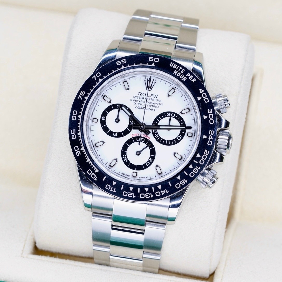 Rolex Daytona 116500LN PANDA White Dial Black Sub Dials Stainless Steel 40mm