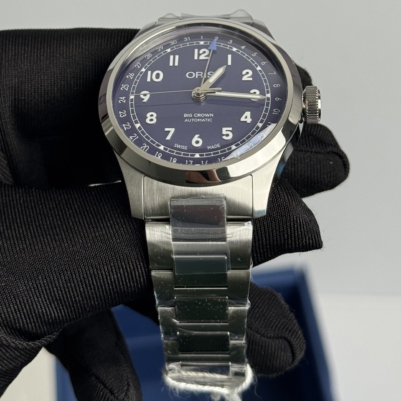 Oris Big Crown Pointer Date 40mm Purple Dial Watch 01 754 7798 4068-07 8 20 06