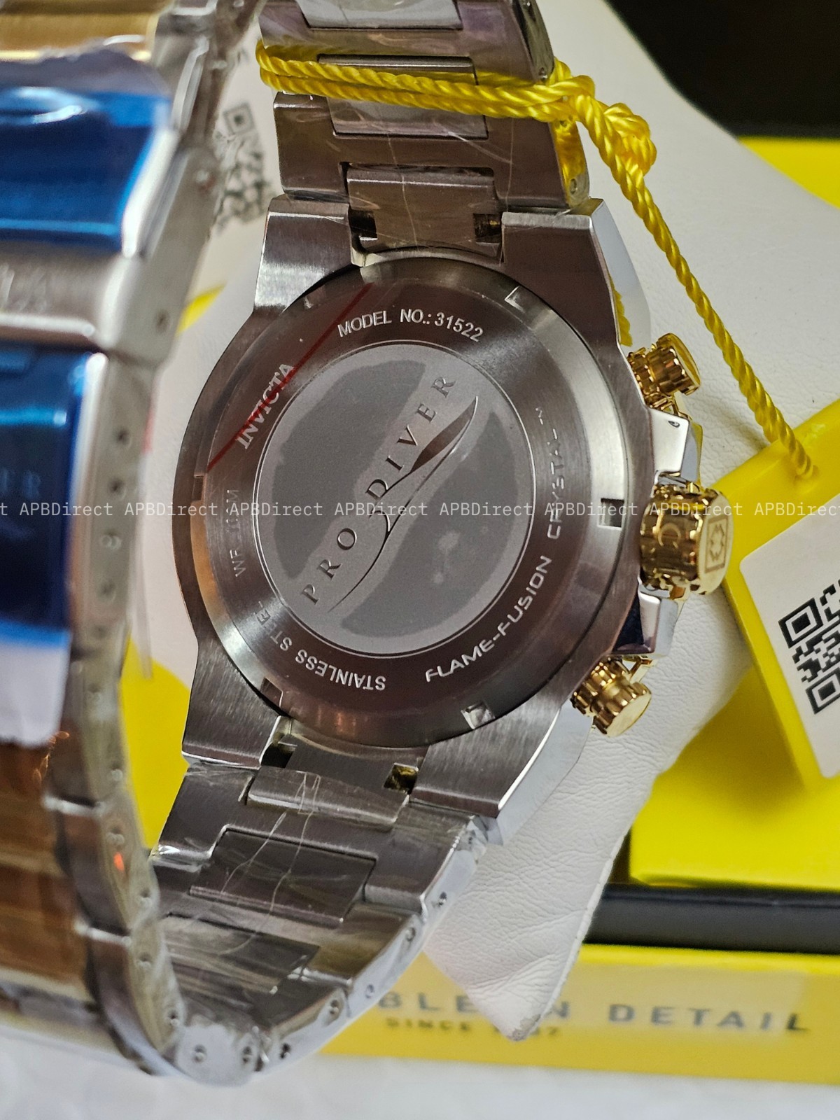 Invicta – Pro Diver – Very Thick Flame-Fusion Crystal Chronograph – mens watch