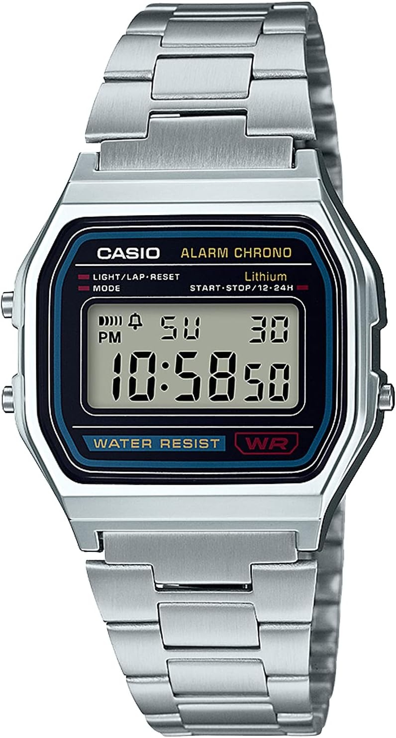 Casio Collection A158WA-1JH Men’s Silver Watch