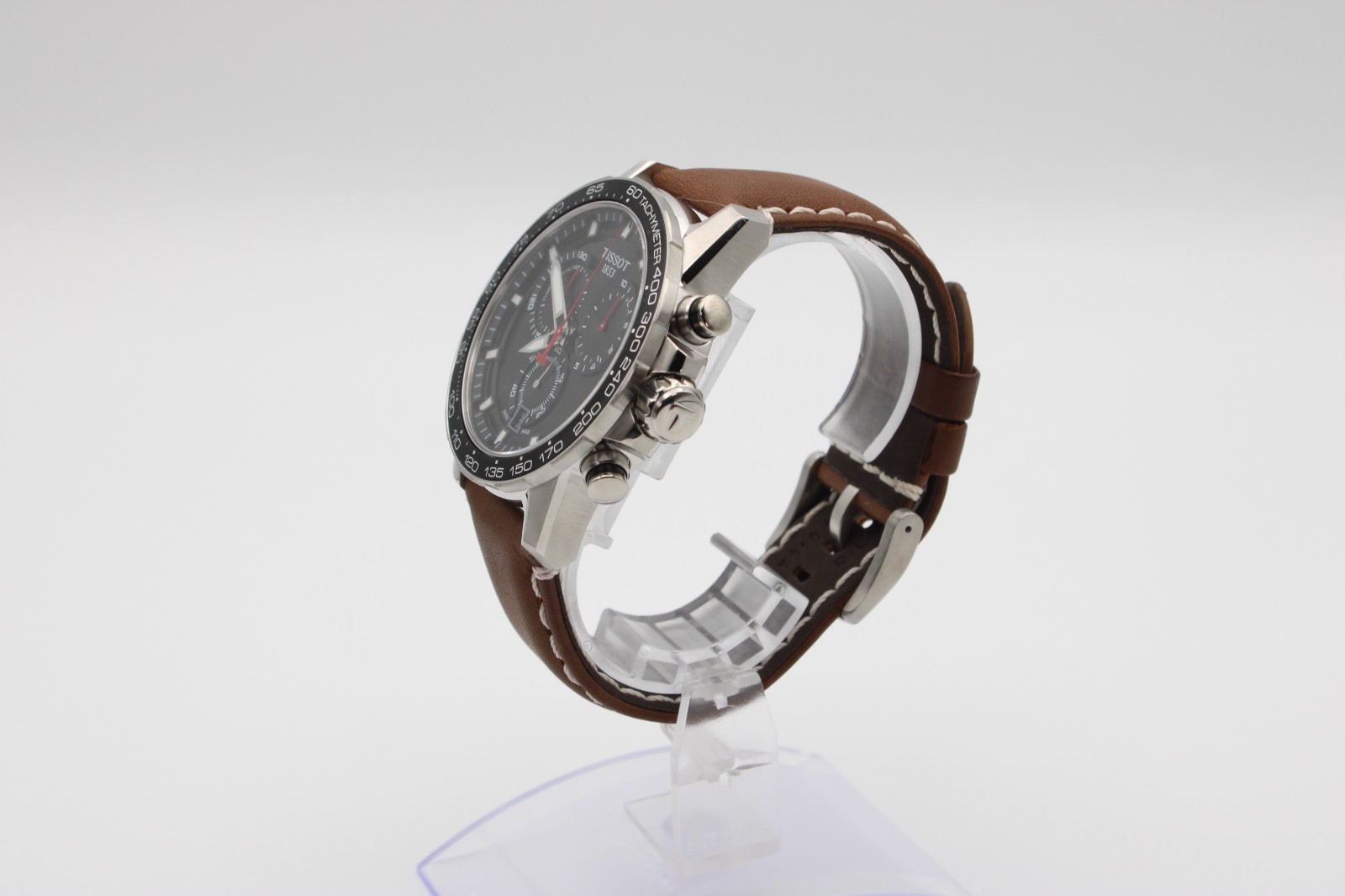 Tissot 45.5mm T-Sport Chronograph Quartz Black Dial Men Watch T125.617.16.051.01