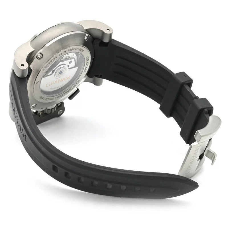 Graham Chronofighter Airwing Over 2OVKT.B09A Titanium Rubber 47mm #CSW201