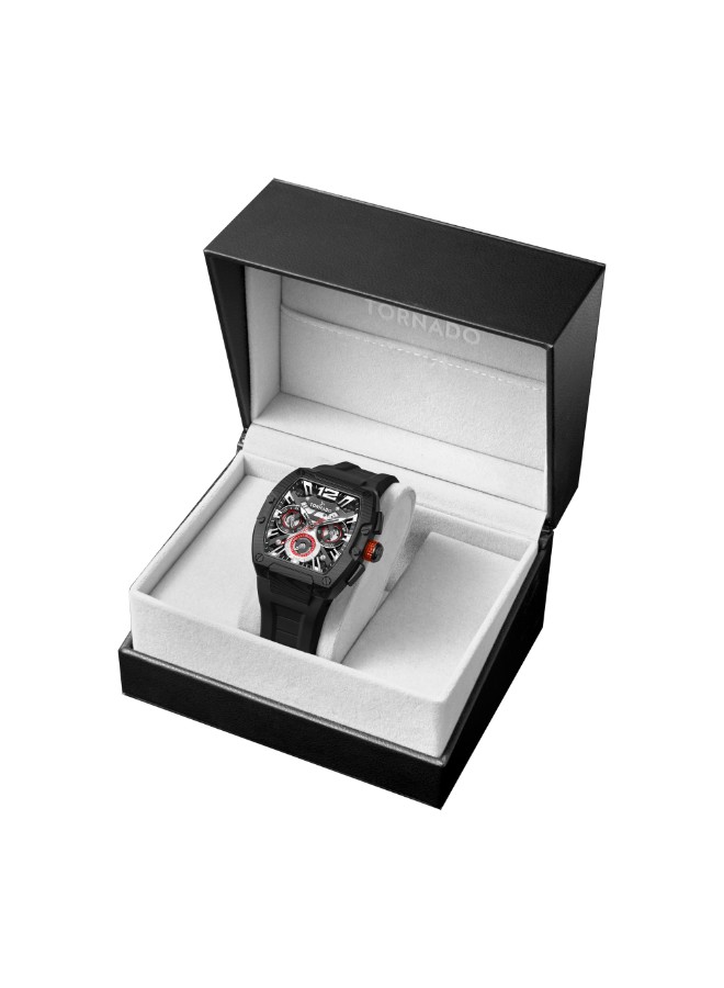 Tornado Xenith Men’s Multifunction Watch | Black Dial, 43mm, 100 m (10 ATM)