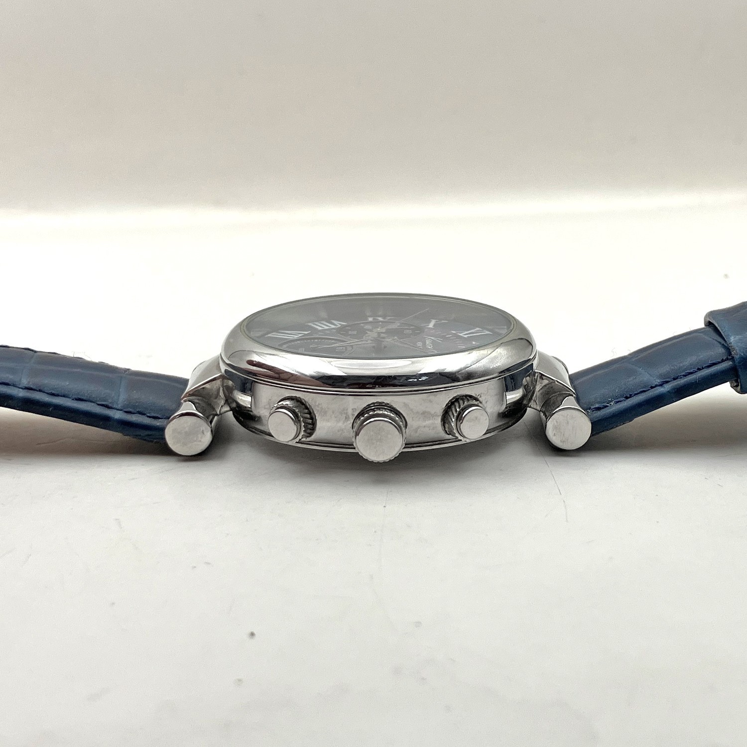 Kenneth Cole New York Chronograph Date Watch All Stainless Steel 36mm Womens