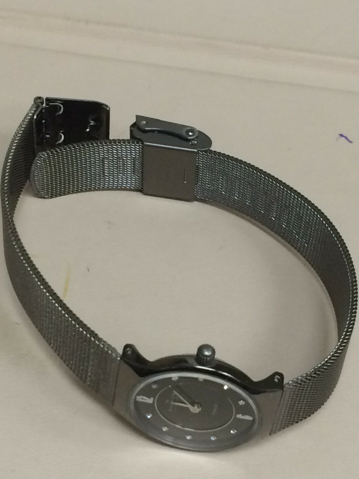 LADIES DENMARK SKAGEN TITANIUM GREY COLOR CRYSTAL’S DIAL
