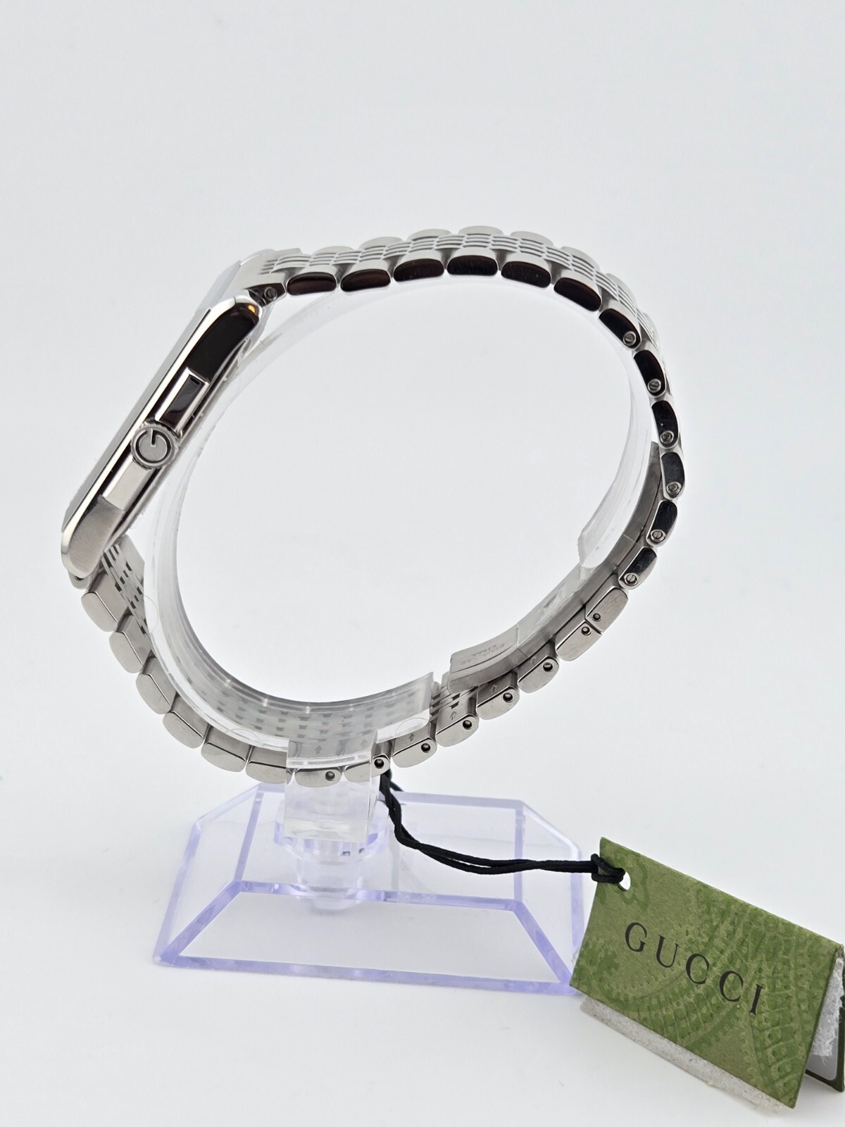 Gucci G-Timeless Men’s Black Dial Stainless Steel Watch – YA138401 ($1150 MSRP)