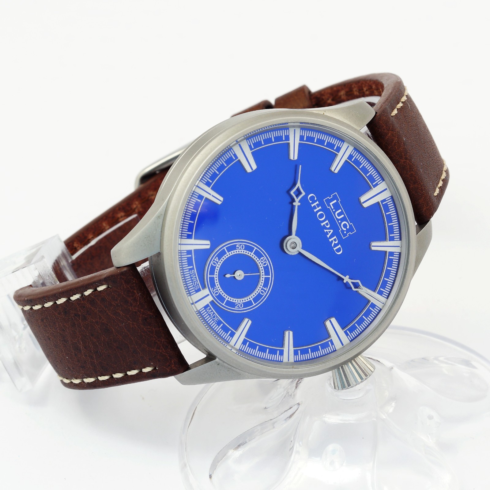 Antique LUC Chopard marriage watch vintage mechanical luxury men blue dial