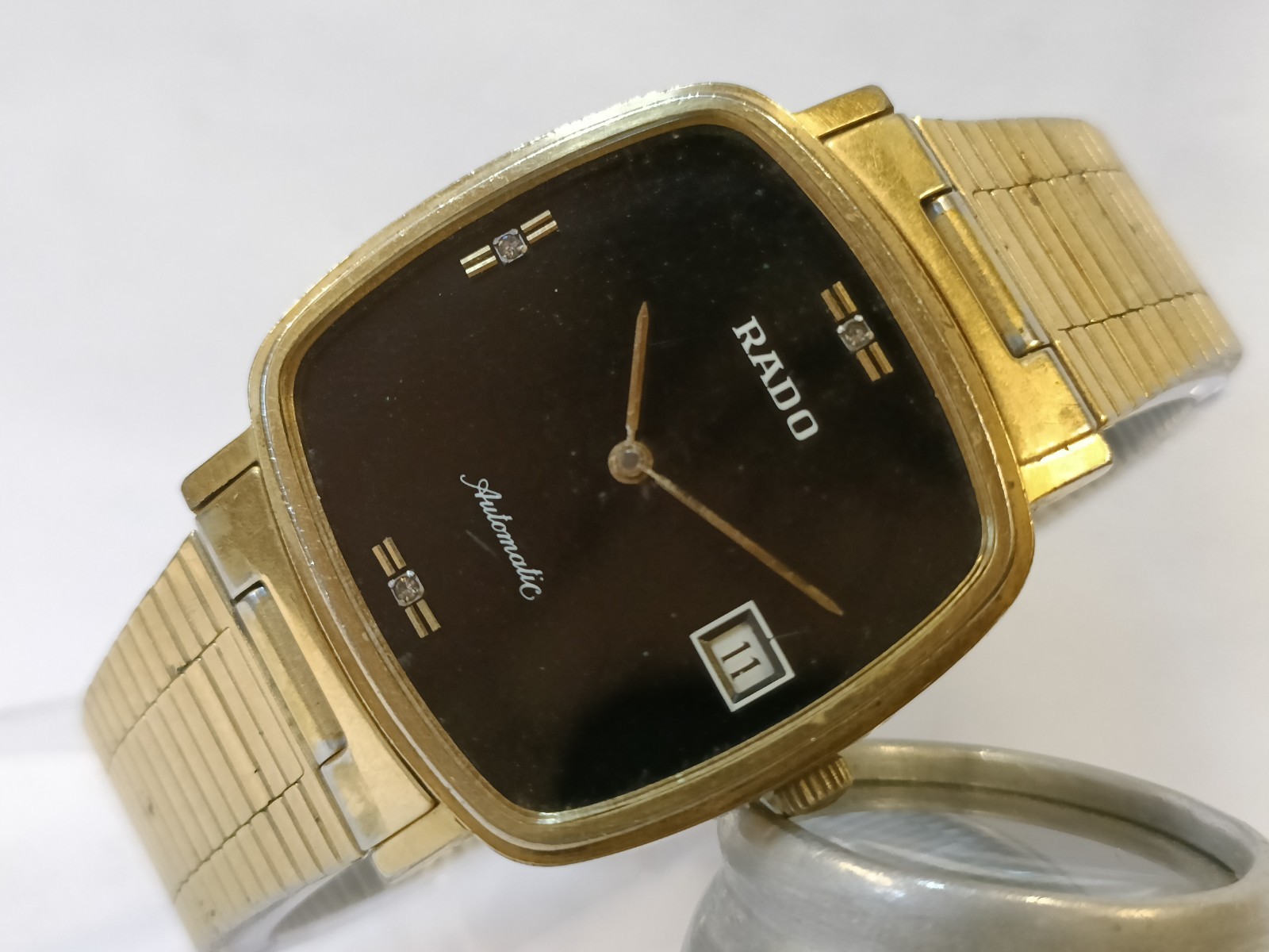 VINATGE RADO AUTOMATIC BLACK DIAL 634.7925.2 SWISS MEN’S WORKING CONDITION