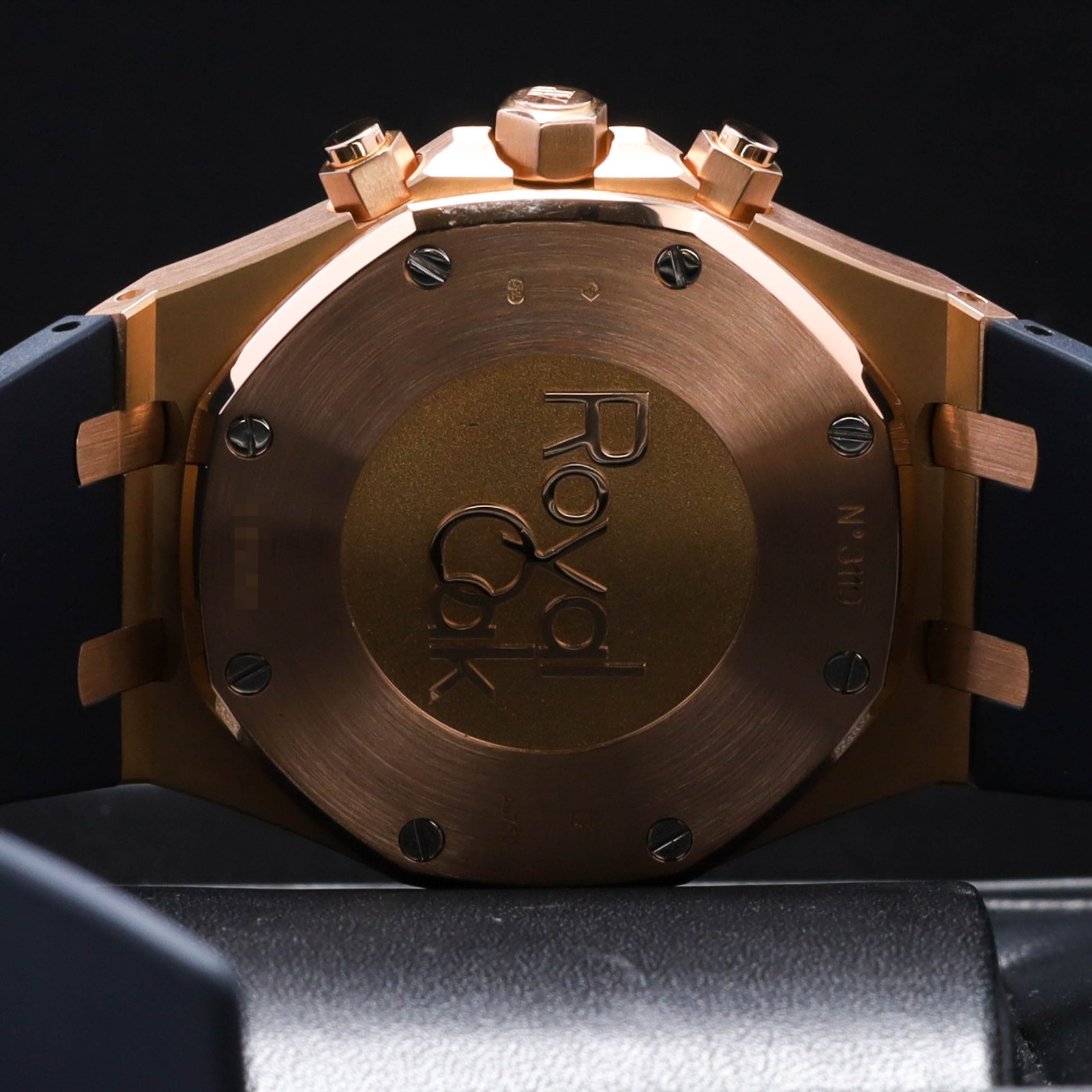 Audemars Piguet Royal Oak 39mm Rose Gold Silver Tapisserie Strap 26320OR