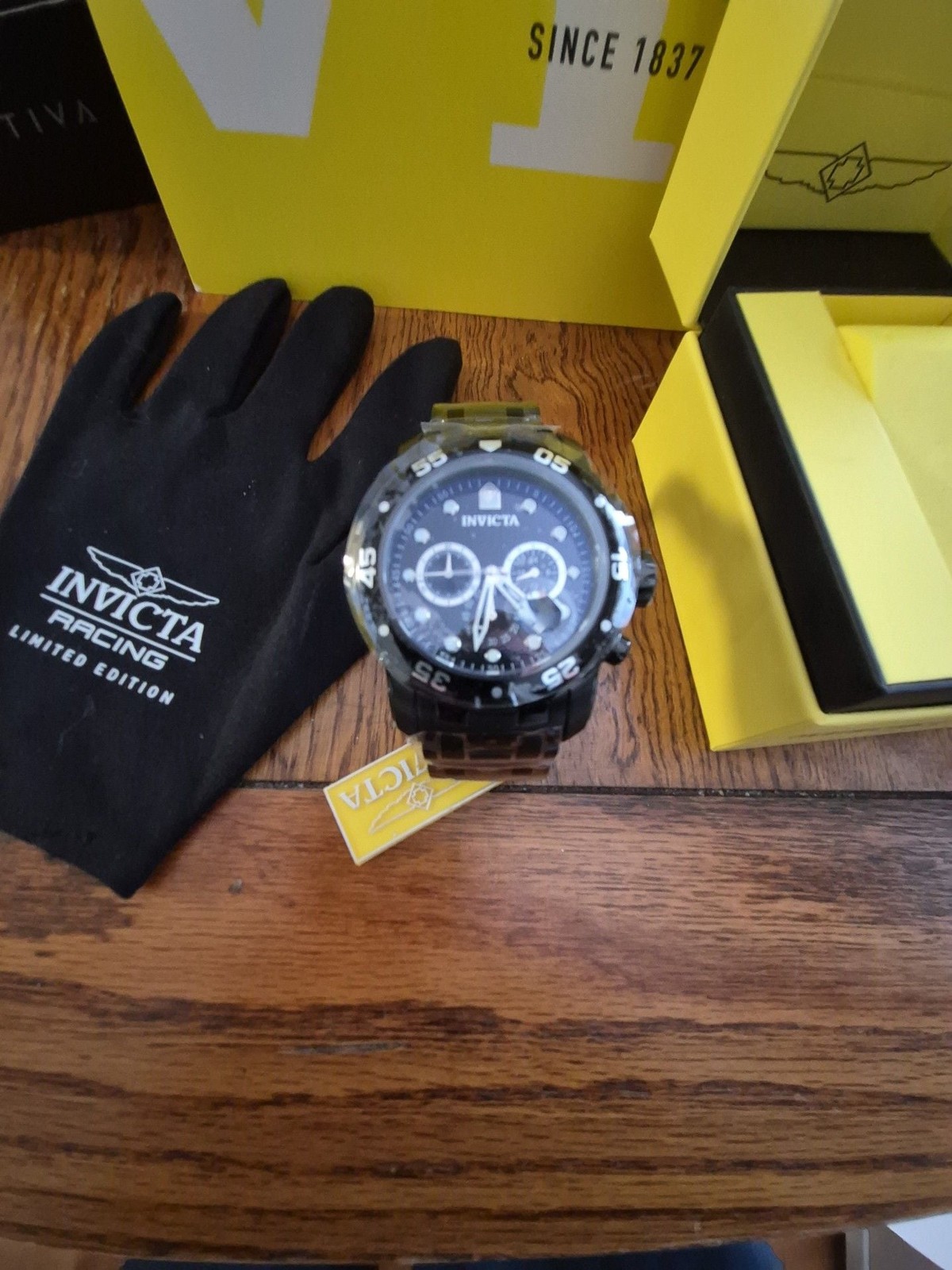 Invicta Pro Diver Scuba 0076 Limited Edition Chrono Watch 48mm Black