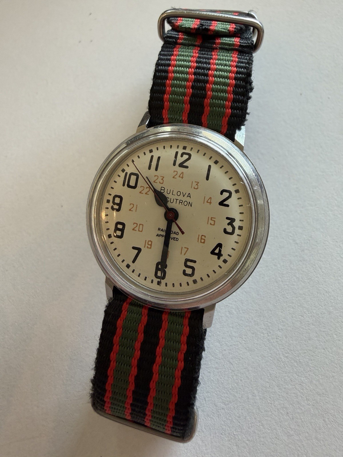 Bulova Accutron Railroad Approved. 1970s 214 “tuning fork” caliber movement.
