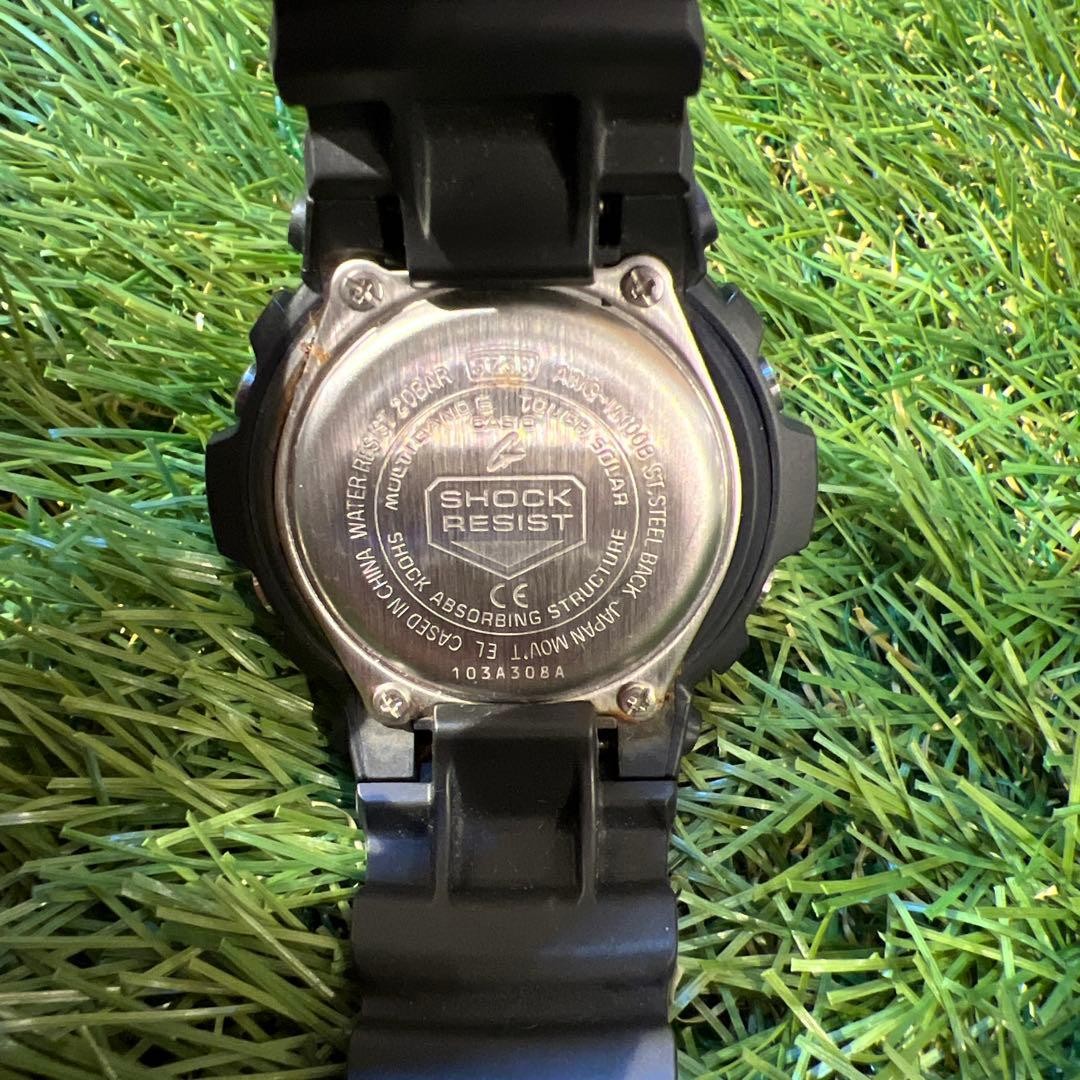 CASIO G-SHOCK AWG-M100B Radio-Controlled Solar Watch, Black 【USED】