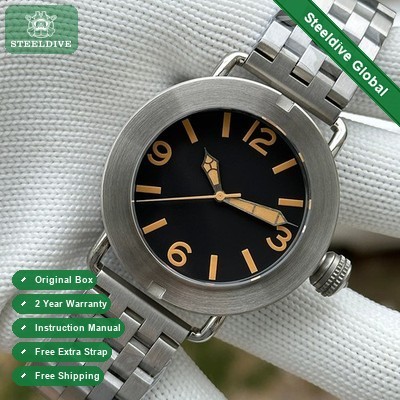 STEELDIVE SD1912 Mens 47mm 3000M Automatic Dive Watch NH35 Steel Brushed
