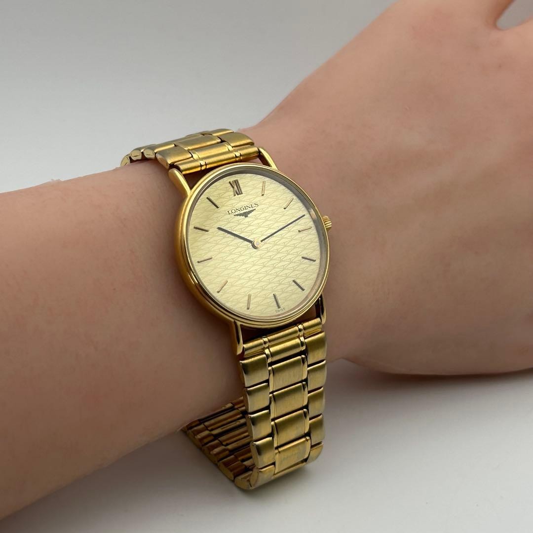 Longines L4.637.2 Quartz Gold Dial Men Wristwatch