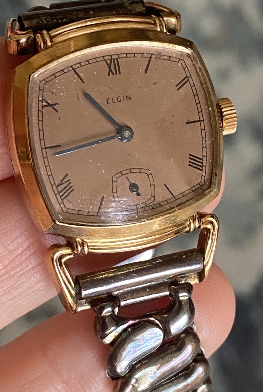 Vintage Elgin 10K Rose Gold Filled Women’s Wristwatch RUNS