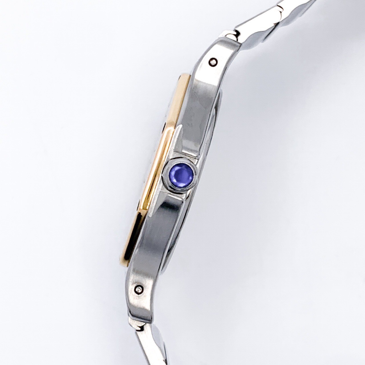 CARTIER Santos Octagon LM Date 3-Hand Two-Tone unisex Watches Watch