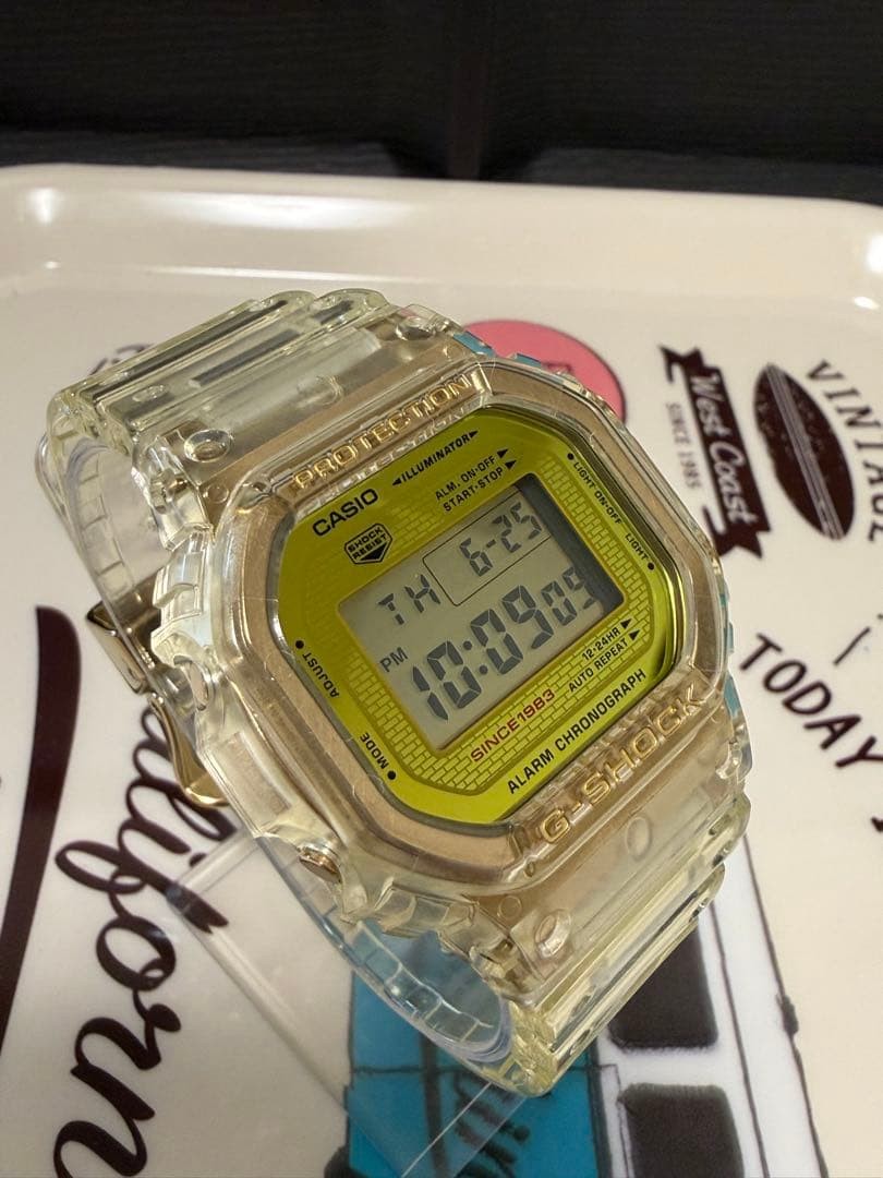 CASIO G-SHOCK DW-5035E 35th Gold 5600 Watch Used