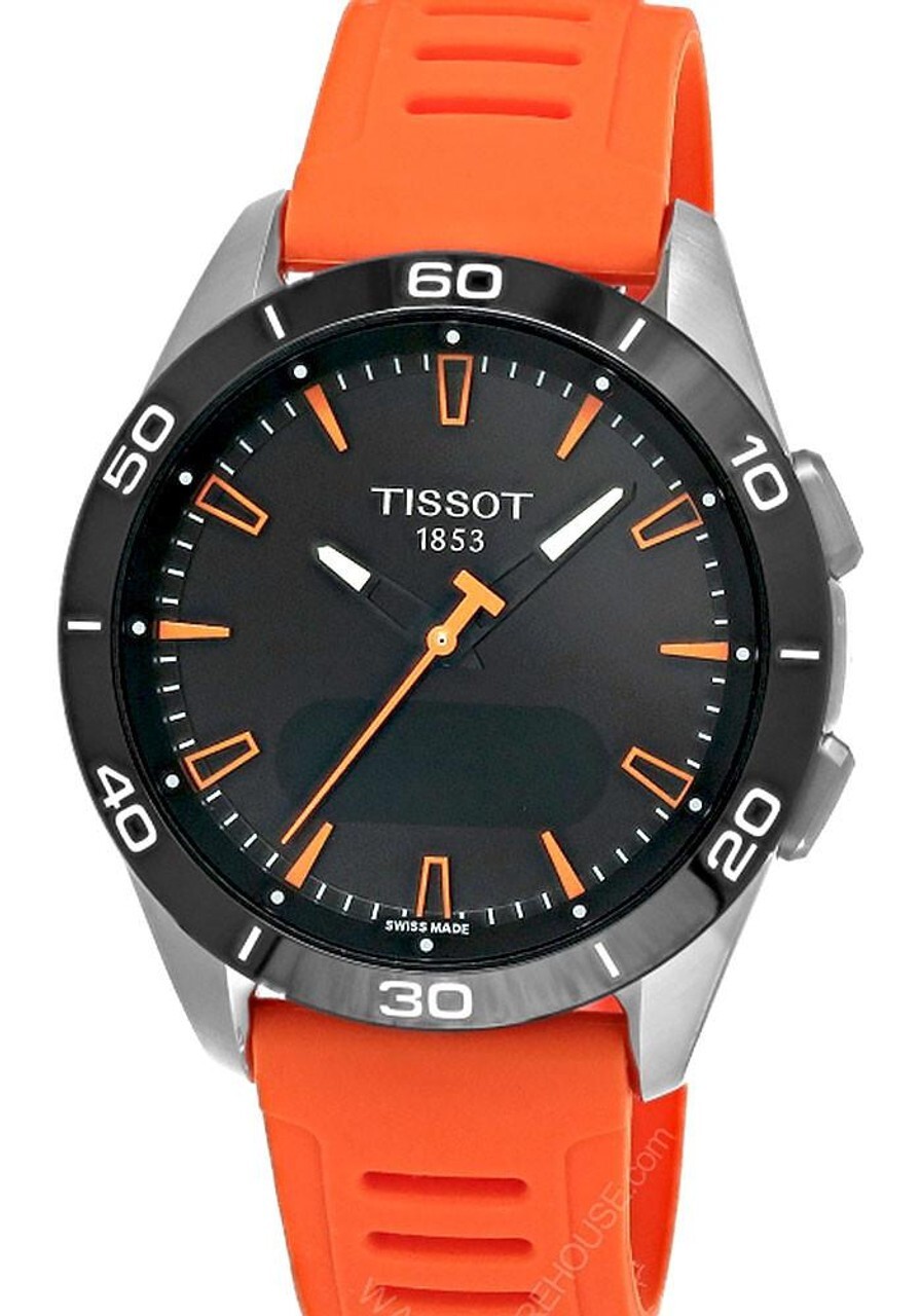 TISSOT T-Touch Connect Sport 43.75MM Orange Silicone Watch T153.420.47.051.02