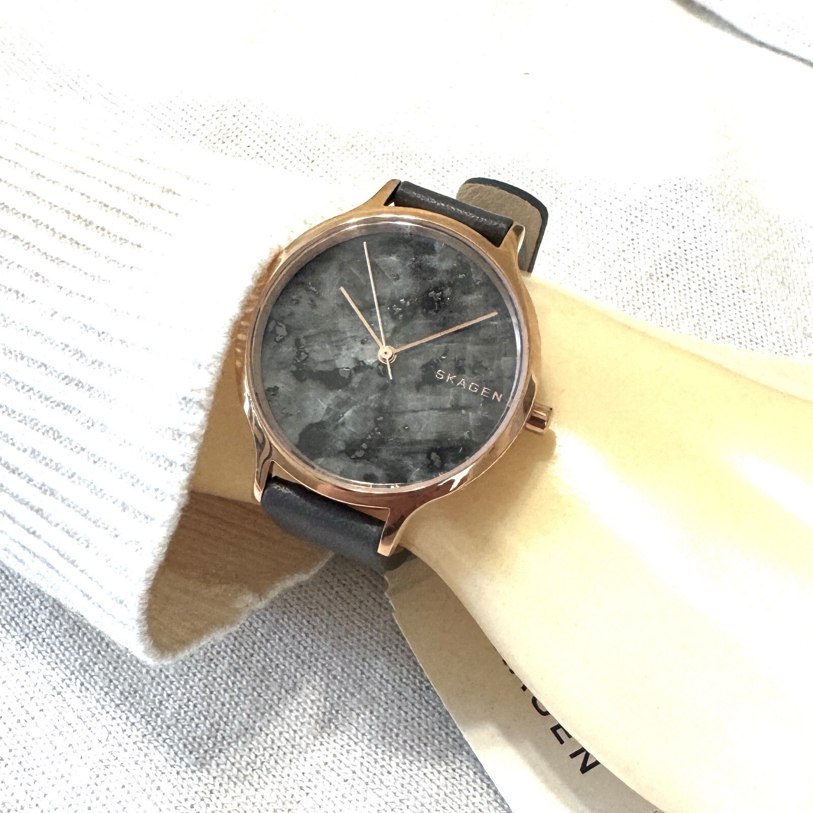 NIB!!! Authentic SKAGEN Anita Grey Dial Ladies Watch