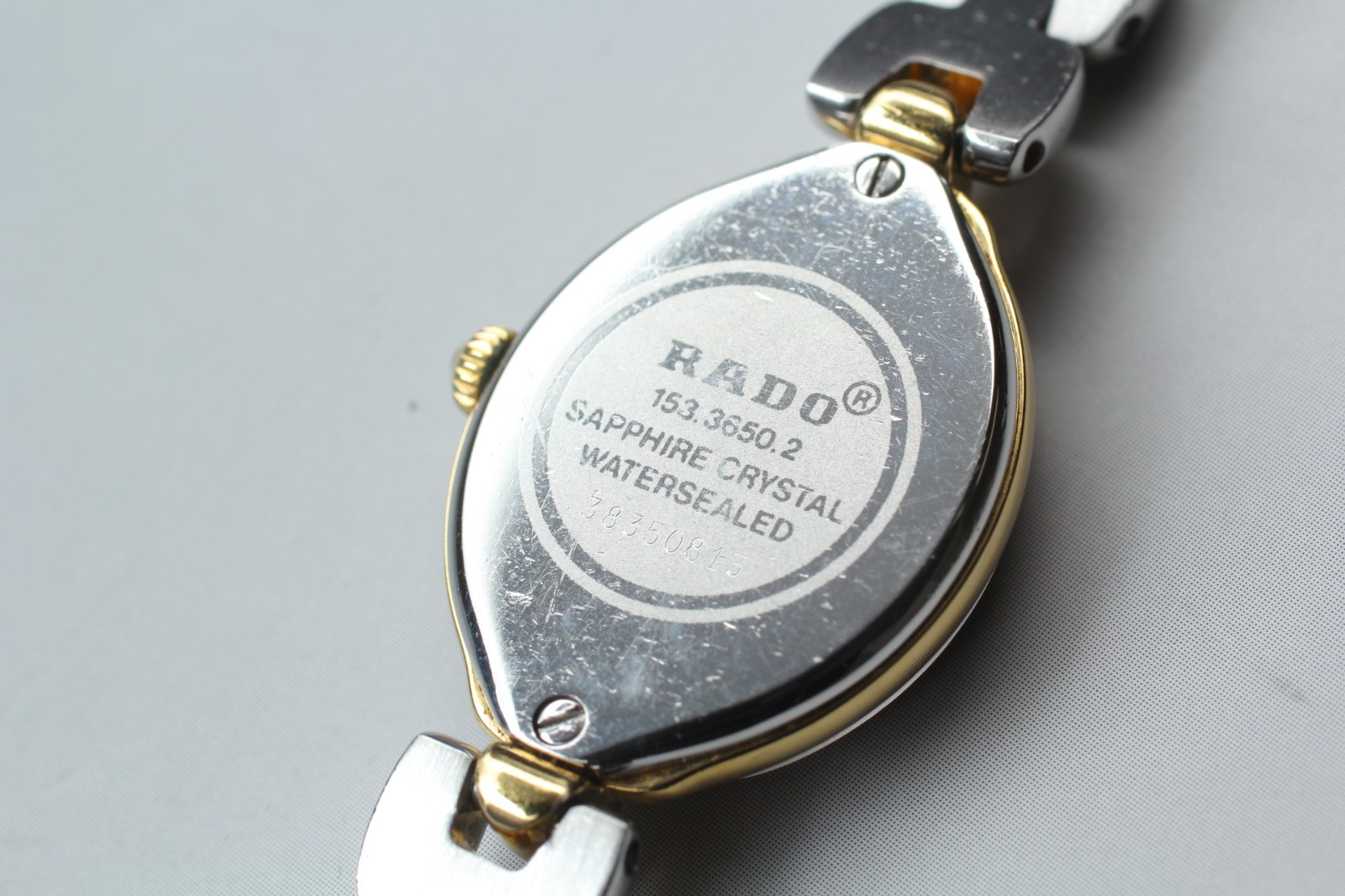 [ MINT ] Vintage RADO Florence 153.3650.2 Oval 2P Diamond QZ Watch From JAPAN