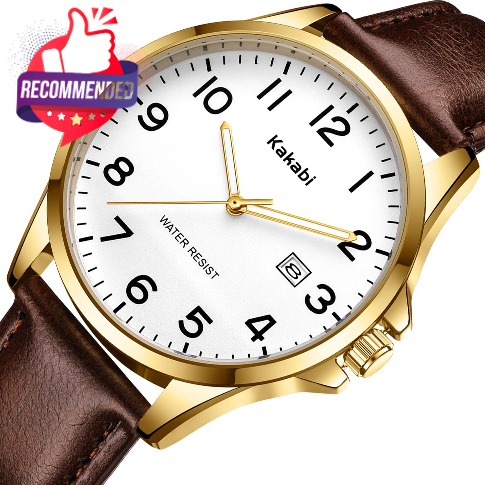 Watch For Men, Fashion Minimalist Wrist Watch Waterproof Quartz Analog Date With