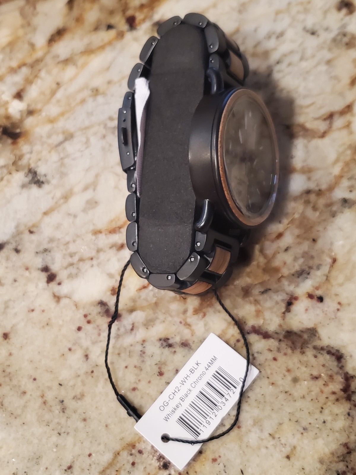 MINT!!! Original Grain Chrono Whiskey Black 44mm MSRP $299 SMOKIN DEAL!!!!