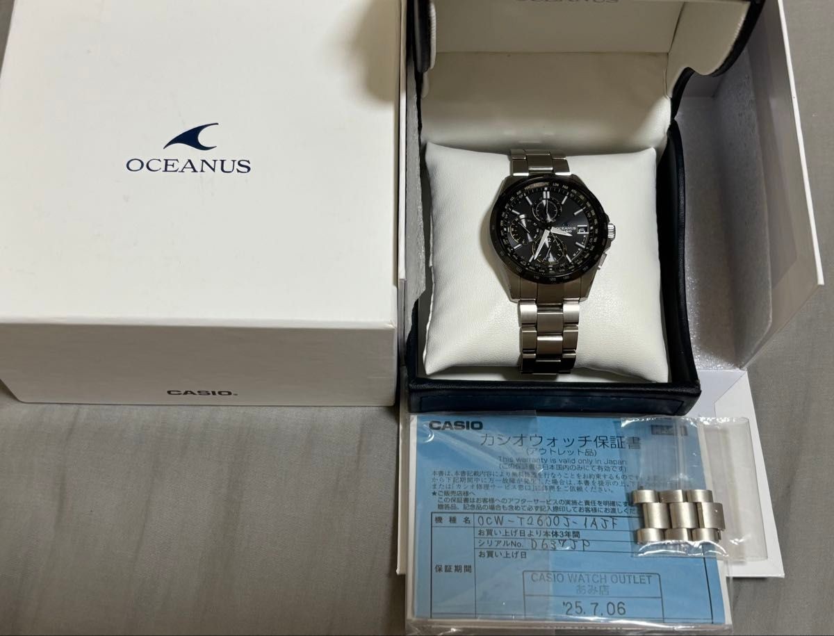 [B1P] Casio Oceanus Classic Line OCW T2600J 1AJF Black Radio Solar [m6t]