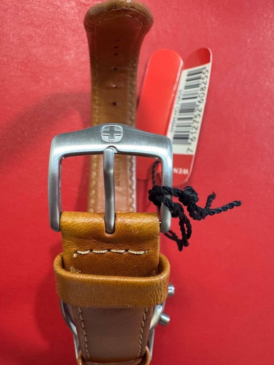 [B1P] Wenger Command Chrono 4 Stone 7082X Leather Strap Quartz Watch [x8q]
