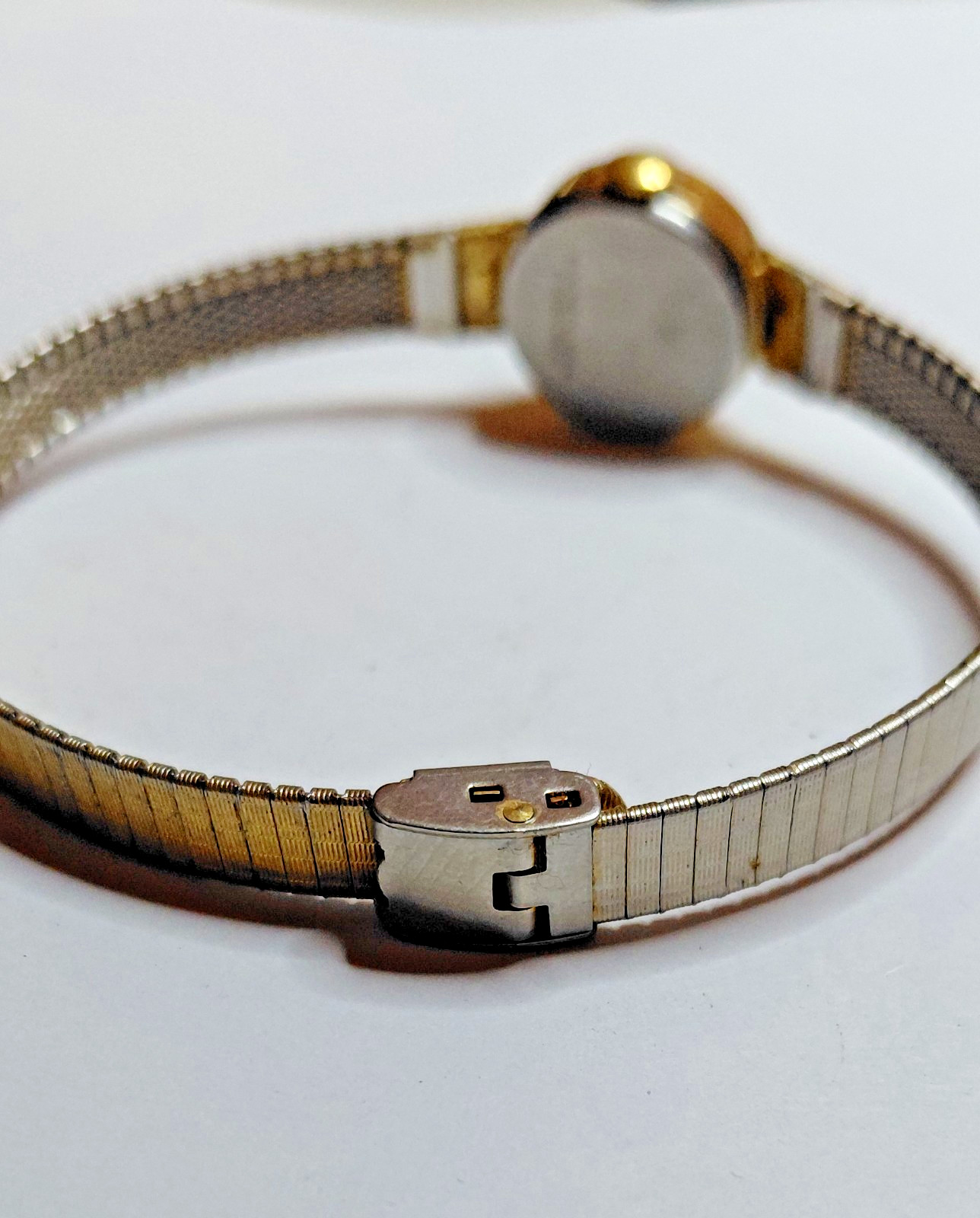 Title: Vintage Timex Gold Manual Wind Watch Running.