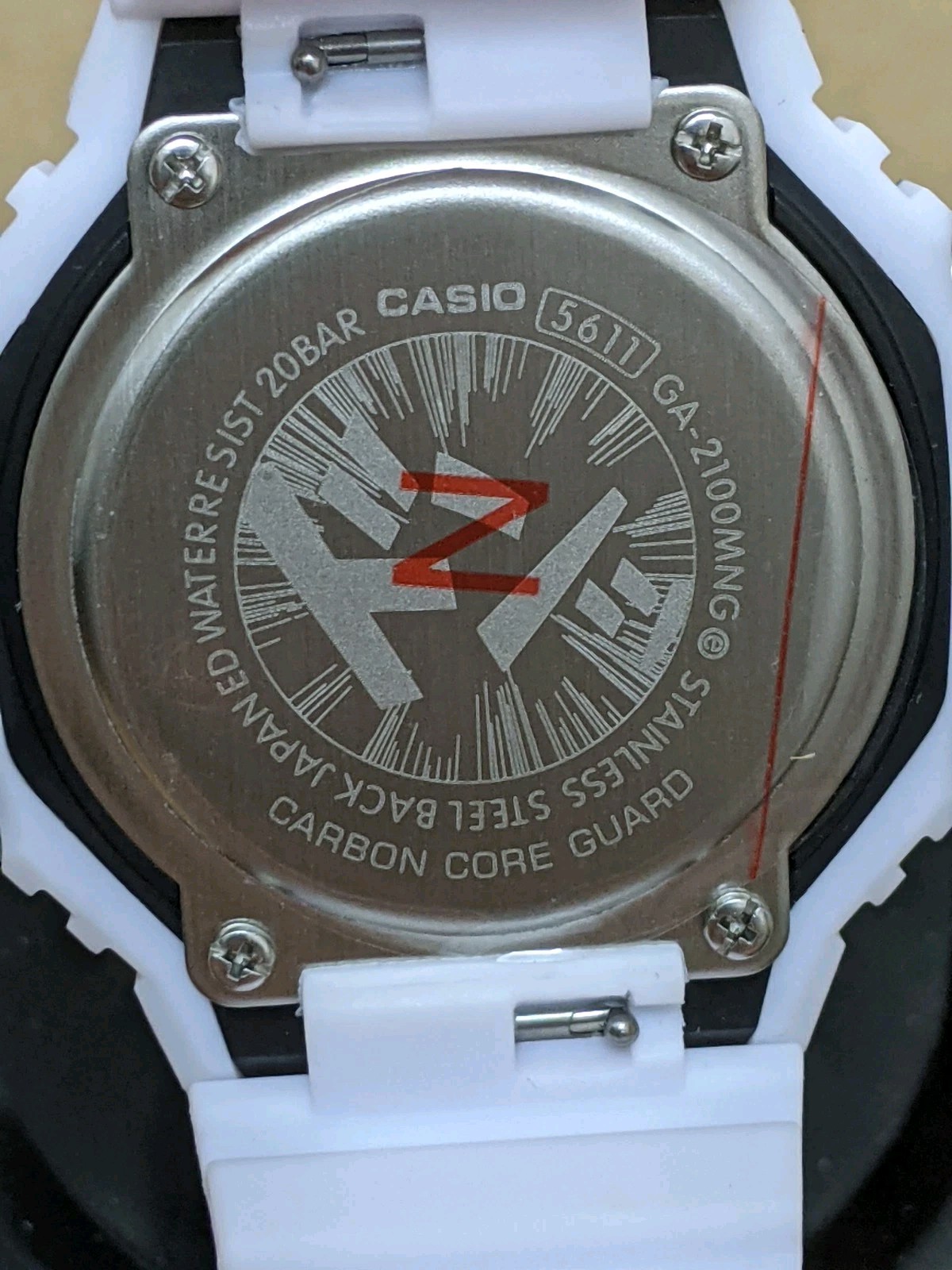 Casio G-Shock GA-2100MNG-7A Manga Theme White Analog Digital Watch New Box