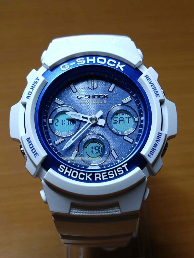 CASIO G-SHOCK AWG-M100SWB-7AJF Tough Solar White & Light Blue Watch From Japan