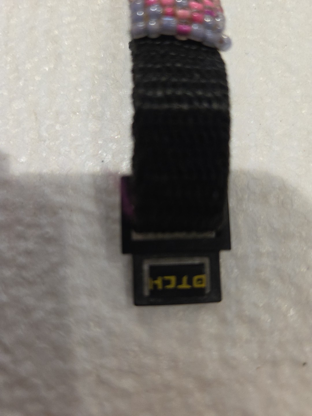 Vtg GOTCHA SURF Skate DIgital Watch 80s Orig Neon Pink/Purple Beaded Band