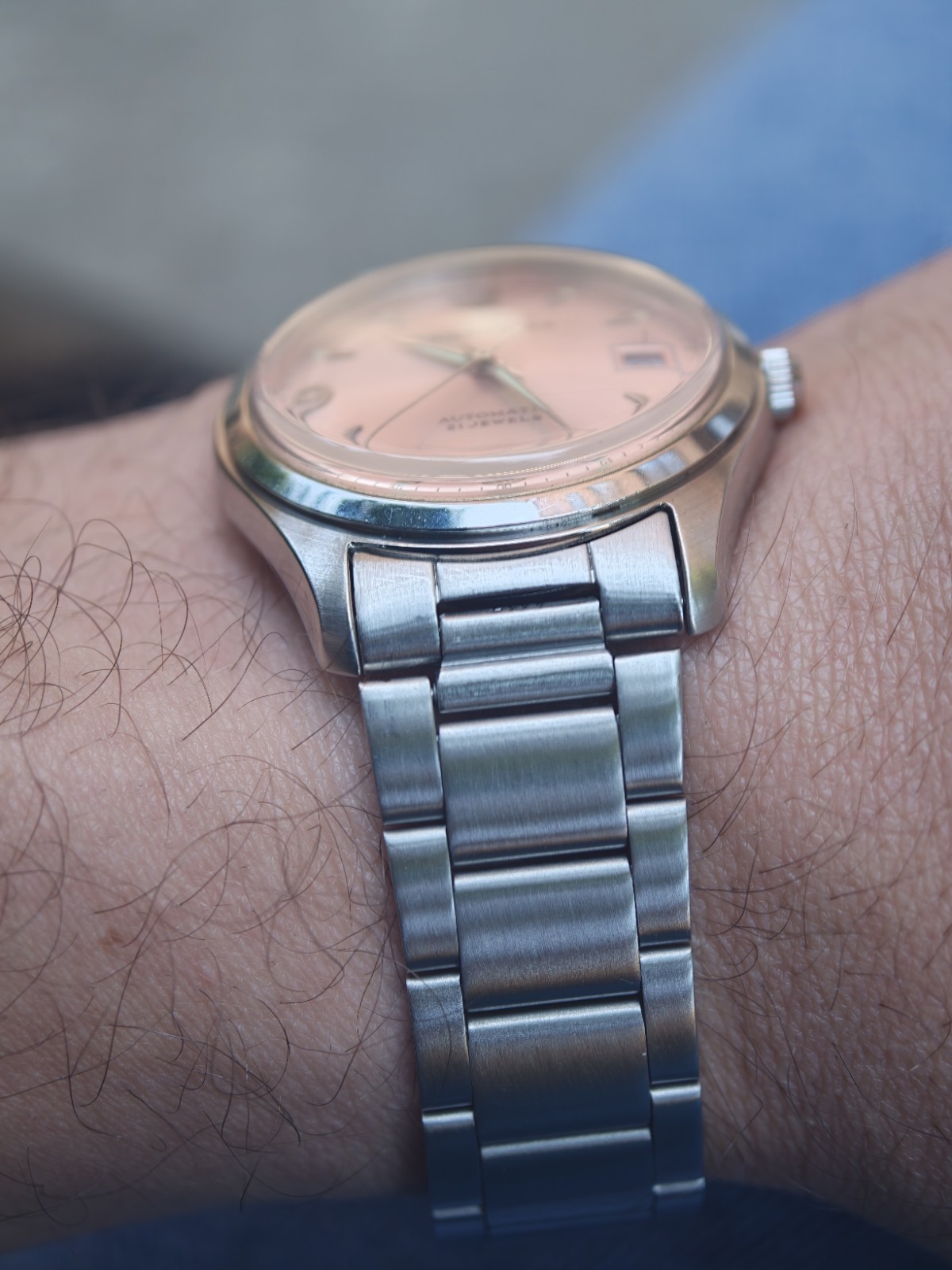 Rare Vintage Orient Star Automatic 21 Jewels – Salmon Sunburst Dial (JDM)