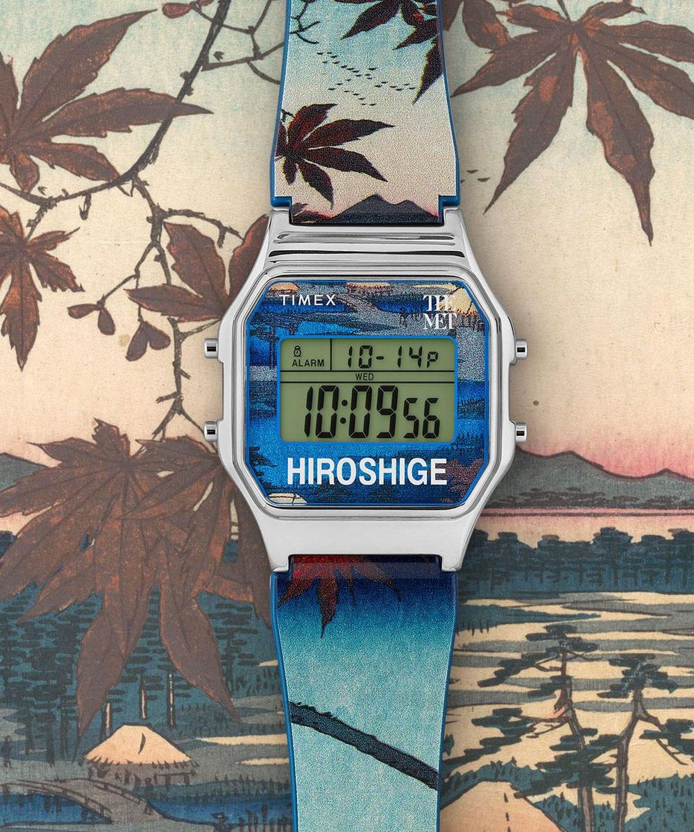 Timex Multicolour Unisexs Digital Watch The Met X Hiroshige TW2W25300