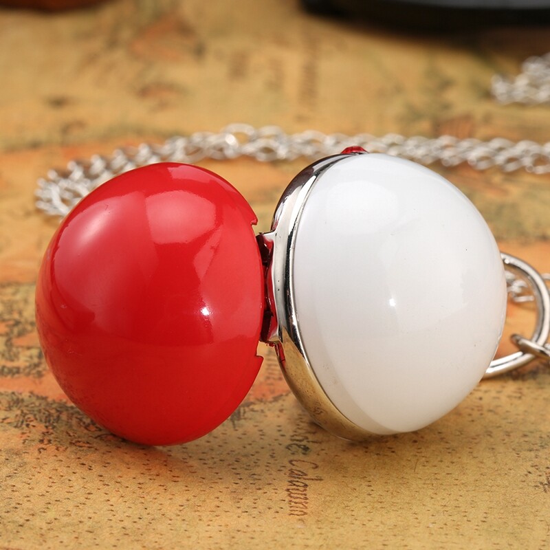 Pocket Watch Necklace Gift Arabic Numerals Dial Modern Fashion Style Retro Chain