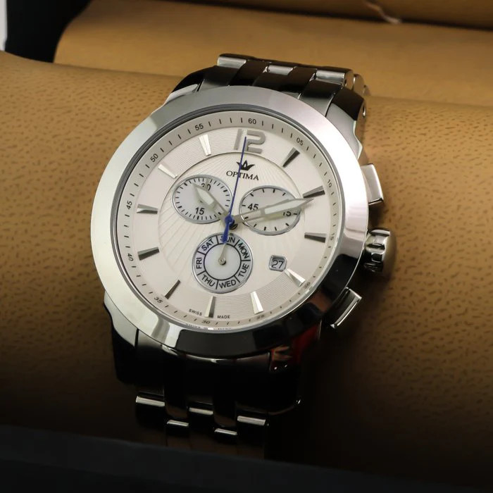Optima – Swiss Chronograph – OSC391-SS-1 Swiss Ronda 46mm OSC391 30 m (3 ATM /