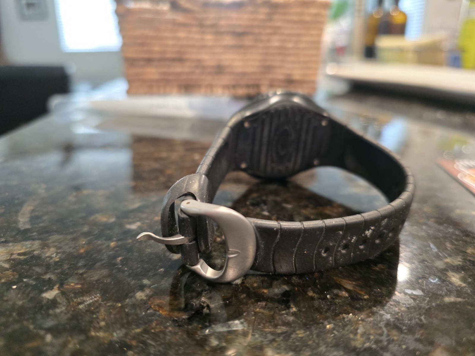 Oakley D1 Watch Black/Silver Bezel, White Dial