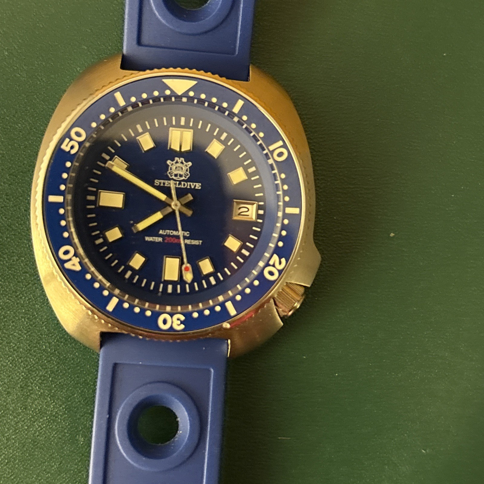 ADDIESDIVE Captain Willard Automatic Blue Dive Watch 44mm Sapphire